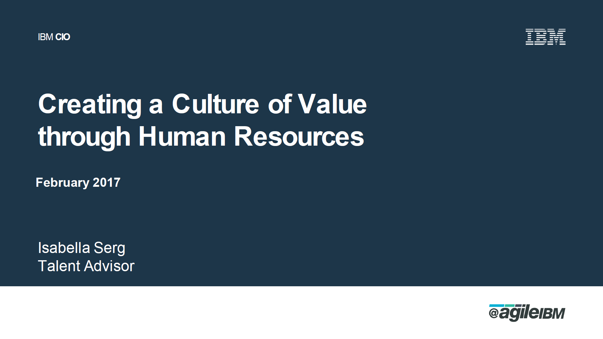 Creating a Culture of Value through HR