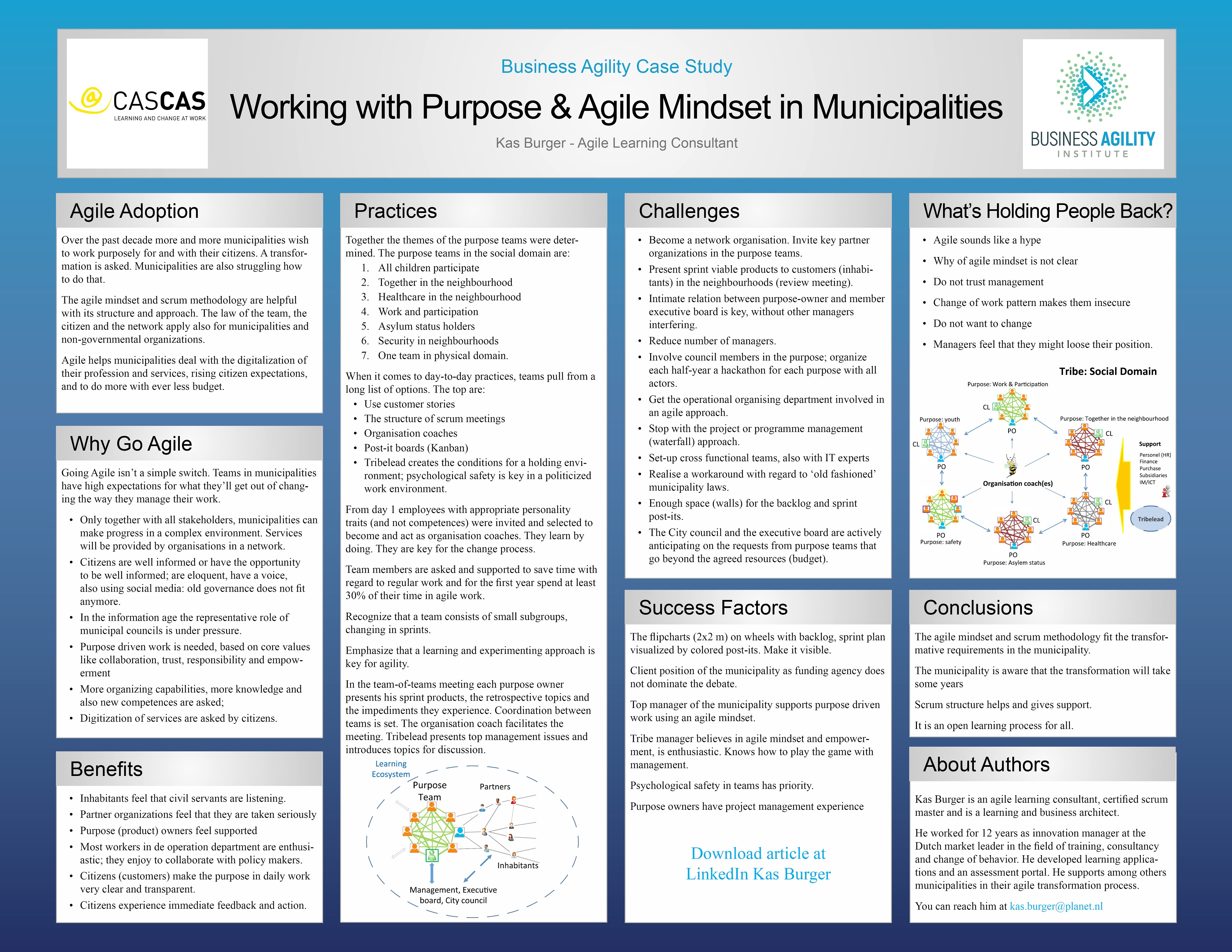 Working with Purpose and Agile Mindset in Municipalities