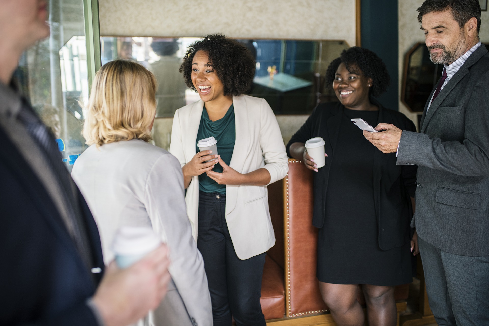 Photo of business meeting over coffee